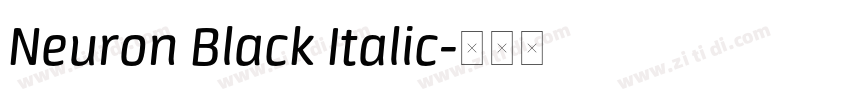 Neuron Black Italic字体转换